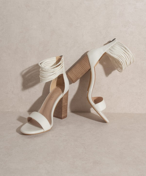 Blair - Thick Ankle Strap Block Heel