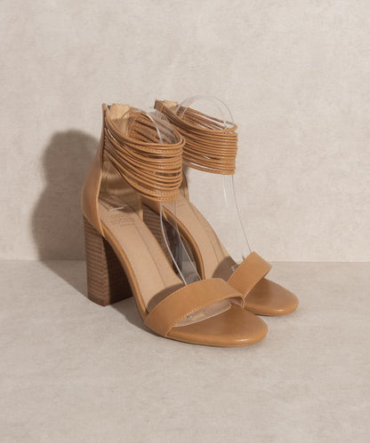 Blair - Thick Ankle Strap Block Heel