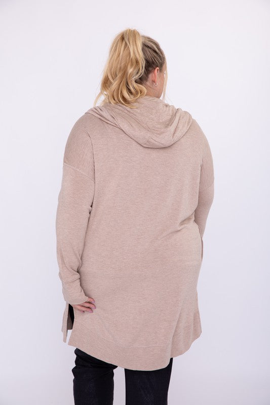 Curvy Hooded Cardigan