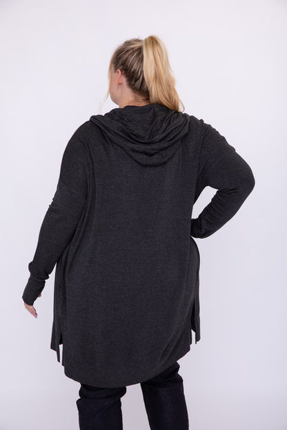 Curvy Hooded Cardigan