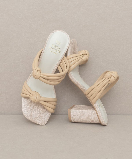 Raquel - Strappy Knot Heel