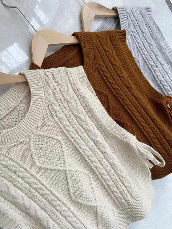 Sweater Cropped Vest