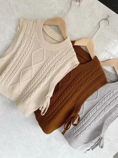 Sweater Cropped Vest